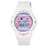 [Creationwatches] Casio Baby-G Basic Digital White Resin Strap Quartz BG-169PB-7 200M Womens Watch