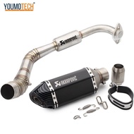 สำหรับ YAMAHA NVX 155125 NVX155 AEROX155 2016-2020 2021 Nmax 2019-2020 2021 ท่อไอเสียรถจักรยานยนต์เต