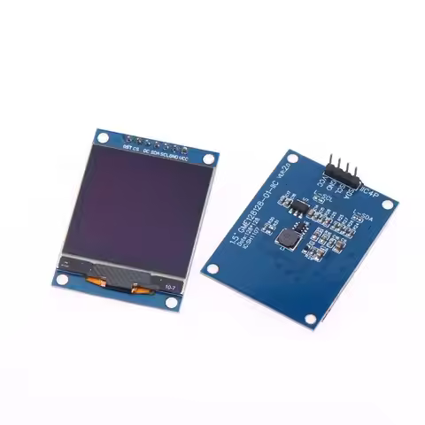 4PIN/7PIN 1.5 Inch White OLED Display Module, 128x128 Pixels, SH1107 Controller, Suitable for Raspbe