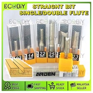 ECODIY🇲🇾 ARDEN Router Bit - Straight Bit Single Flute or Straight Bit Double Flute Router Bit