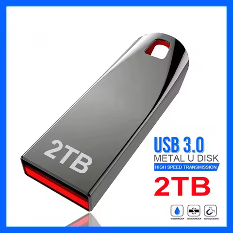 2TB High Speed 3.2 USB Flash Drive 1TB Pen Drive 512GB Waterproof Memoria Usb Stick Pendrive Flash D