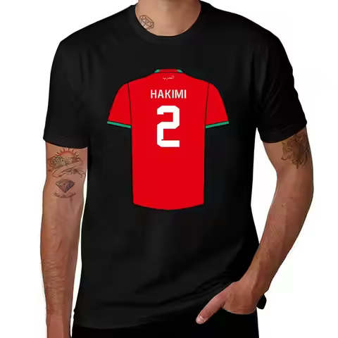 Achraf Hakimi Morocco Kit T-Shirt Moisture Control Sports Tee