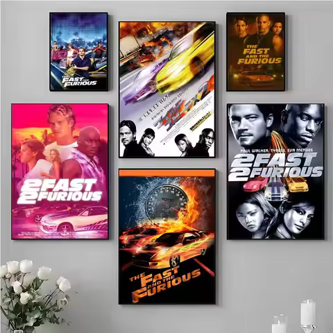 2 Fast 2 Furious Poster Top-Quality Poster For Household Room Bar Cafe Wall Art Decor & Gift Item