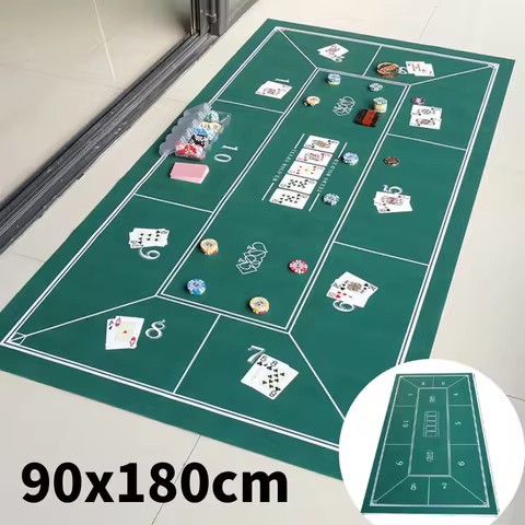 Texas Hold'em Mat 180x90cm Poker Card Game Table Cloth Casino Mat desktop Beautifully printed Home G