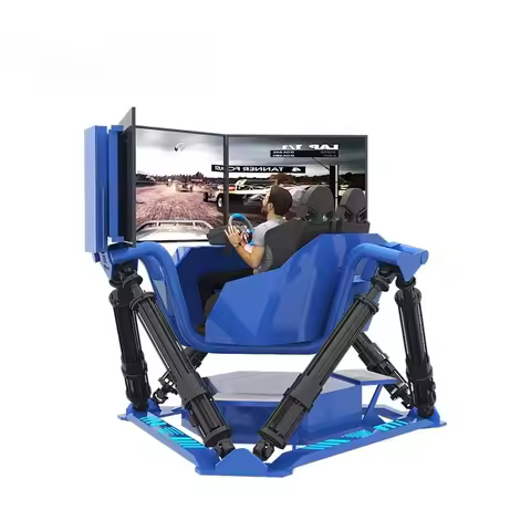 RenixSim Attraction 6 Dof Simulator Arcade Racing Game Machine Sim Racing Motion 6 Axis Cockpit