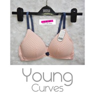 Young CURVES BRA C03-10172B PINK Size 32 B70
