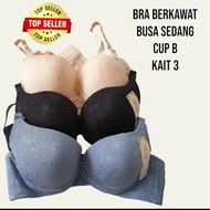 Premium Medium Foam Underwire Imported Bra/ Bra Premium B Cup Underwire Bra 3 Hooks Size 36B-42B