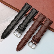 ﹍ Genuine leather watchband 12mm 14mm 15mm 16mm 18mm 20mm 22mm 24mm men women watch strap cowhide leather bracelet free tools