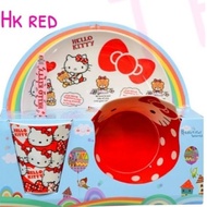 Melody Hello Kitty Frozen Children's Plate Set Pekkle Tsumtsum Gude Melamine