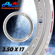ล้อ COM 3.50 X 17 ขอบเรียบ วงล้อ ขนาด 3.50 ขอบ 17 ของแท้ จำนวน 1 วง การันตี ล้อคอม ของแท้ 100% วงล้อ