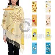 Disney Winnie The Pooh BUGCAT CAPOO Women Winter Warm Shawl Scarf Imitation Cashmere Plush Fringed S
