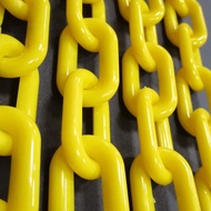 Pvc Plastic Chain 6mm x 1 meter - Yellow Plastic Hanger Chain 6mm x 1 meter