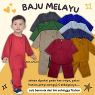 BAJU MELAYU BAYI BAJU MELAYU BUDAK ANA AFLAH  PUTIH HIJAU EMERALD GREEN PINK MINT  MAROON SALMON