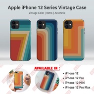 Casing 12 Series 80's Vintage Color Retro Fashion Design (Case for 12 Mini, 12, 12 Pro, 12 Pro Max)