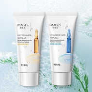 IMAGES Hyaluronic Acid Nicotinamide Ampoule Facial Cleanser Cream Beauty Skincare