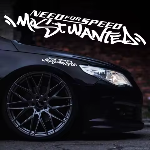 1pc Need For Speed Most Wanted Text Vinyl Sticker Waterproof Tuning Decal for Car Door Hood Window S