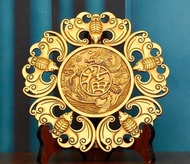 Copper Wufu Linmen pendant dragon and phoenix money bat Spring