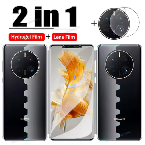 2 IN 1 Front Back Full Cover Hydrogel Film For Huawei Mate 50 Pro 40 30 20X Nova 9 10 P60 P50 P40 P3