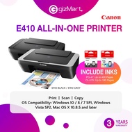 Canon PIXMA E410 All in One Inkjet Printer Print / Scan / Copy (Inks included)