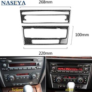 For bmw e90 e92 e93 3 series accessories Car Interior Trim cover Carbon Fiber Air conditioning CD co