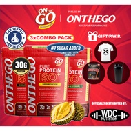 ONTHEGO PURE PROTEIN ISOLATE [SET COMBO 2 PACKS 1KG + 1KG] WHEY PROTEIN ON THE GO SOY PROTEIN WHEY P