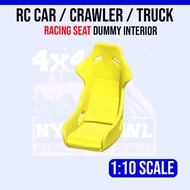 RC Car Seat Racing Yellow Coloured 1/10 Scale 1:10 Crawler Trucks Drift Motor Boat Size Drift Conver