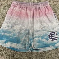 2026 American EE trendy brand gradient mesh shorts for men and women, sports basketball breathable q