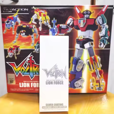 In Stock Action Toys Voltron GoLion LION FORCE Mini Action Movable Model Toys Collection 5 in 1 Comb