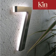 KIN - Customized Modern House Number Plate Stainless steel 304 with lighting