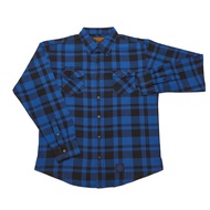 เสื้อเชิ้ตลายสก็อตแขนยาว ยี่ห้อ West Coast Choppers รุ่น LA BOMBA HERRINGBONE FLANNE BLUE-BLACKของแท