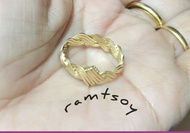 10k pure gold filled ring