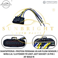 PROTON PERDANA V6 AIR FLOW SENSOR / WIRA 1.6 / 1.8 POWER TR UNIT J22T SOCKET ( 8 PIN ) AF-B013-N