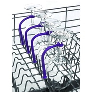Ready Stock 4Pcs Adjust Silicone Wine Glass Dishwasher Goblet Holder Safer Stemware Saver