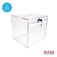 Acrylic Suggestion Box – KS03M / Acrylic Box / Sugestion Box / Charity Box / Acrylic Lottery Box