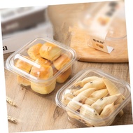 10pcs Dessert Box Mika Plain Box 10.5x10.5x8.5cm Large Size Plain Mica Box Premium Snack Cake Hamper