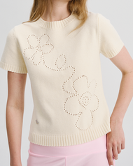 (Pre-order จัดส่งไม่เกิน 6 APRIL) BLOOM SUMMER KNIT เสื้อนิตทอลายดอกไม้ น่ารักมากๆ