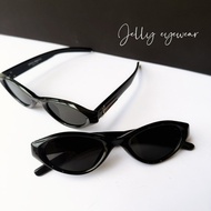 Thick g,m EQ cat eye unisex sunglasses, UV400 Jelly Eyewear sunglasses frames for men and women