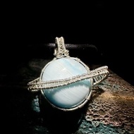 【獨一無二款】 自瀚 異極礦項鍊 金屬編織(附皮繩) SS23