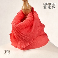 NicoFun Loves Customized Flower Fruit Series 33 Bright Orange Willow Leaf silk Versatile Scarf 100% Mulberry Four Seasons Headband)