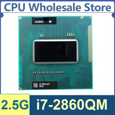 Intel Core I7-2860QM 4 Core 8 Thread 2.5GHz 45W 8MB Cache 32nm RPGA988B SR02X DDR3 1066/1333 MHz San