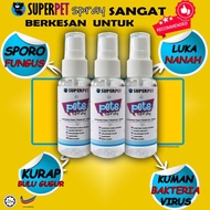 ubat luka kucing spray multifungsi untuk kurap, sporo, fungus, bisul, kudis, luka bernanah utk pet k