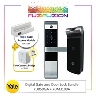 Yale YDR50GA Gate + YDM3109A Door Digital Lock Bundle (FREE Yale Access Module + Connect Bridge/DDV1/TOP UP FOR DDV3)