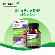 BRAUER Ultra Pure DHA - Pure DHA supplement for children from 7 months (60 capsules) DHA for kids DH