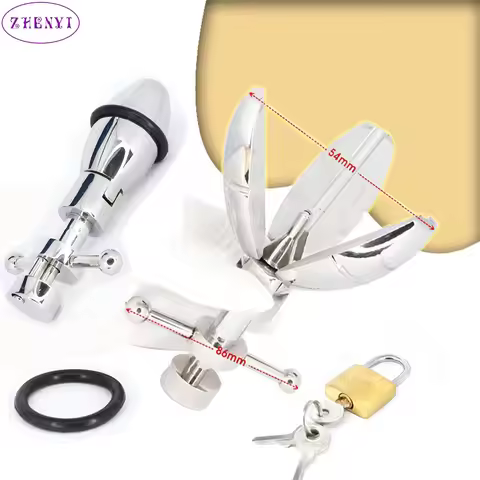 304 Stainless Steel Ultimate Ass Lock Anal Plug With Lock Expanding Ass Butt Plug Big Buttplug Ass T