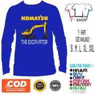 Komatsu Excavator Long Sleeve T-Shirt Latest Heavy Equipment Distro T-Shirt/