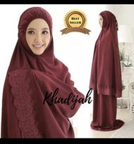Mukena Dewasa Siti khodijah Bahan Katun Mikro Premium mewah elegan