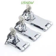 USNOW Keys Catch Lock, Security Anti-theft Hasp Lock, Sturdy Double With key Cupboard