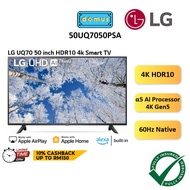 FREE MAGIC REMOTE LG Smart TV 50 Inch 4K UHD UQ7050 50" Smart TV Murah Television 电视机 電視機 50UQ7050PSA