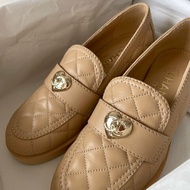 Chanel 愛心奶茶樂福鞋 EU36 / 23cm