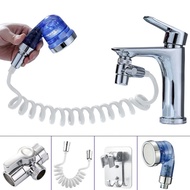 Detachable Sink Shower Extension Head Set Adjustable Quick Connect Faucet Hand Shower for Hair Wash Shower Home Bathroom